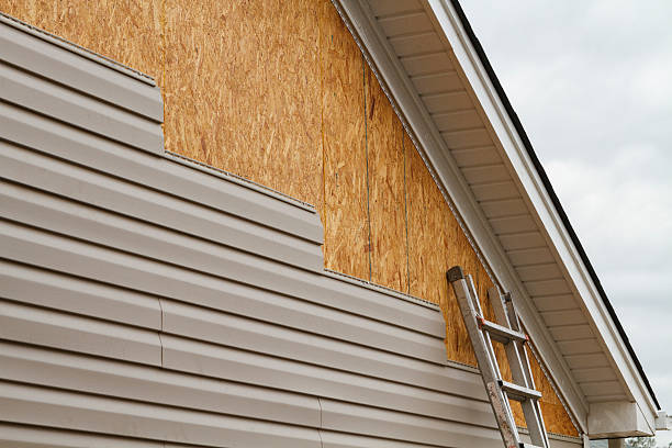 Professional Emergency Siding Repair technician working in Church Hill, PA